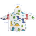 thumbnail image 7 of White Dinosaurs Clouds Leaves Pattern Blanket Hoodies for Kids 6-13YR Oversize Wearable Blanket Hoodies for Boys Girls Teens, 7 of 7