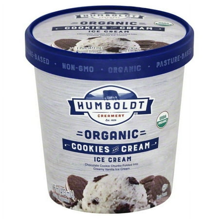 Humboldt Creamery Organic Cookies & Cream Ice Cream, 1 pt