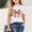 White, variant on BLTIBY 2025 Girls Boys Short Sleeve Top Child Kids Summer Independence Day Printed Round Neck Shirts Toddler Infant Casual Fashion Loose Pullover Blouse Red 7-8 Years