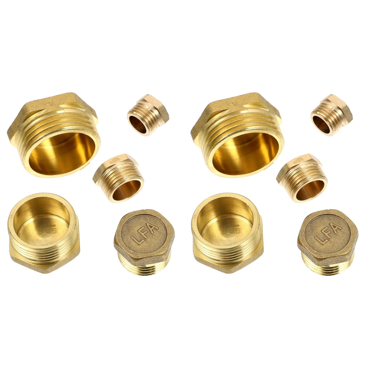 Brass Pipe Fittings Plugs End Plugs Water Plug Coupling Pipes Fitting