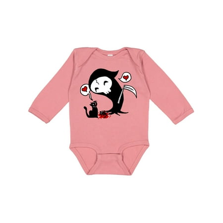 

Inktastic Kitty Loves Death Gift Baby Boy or Baby Girl Long Sleeve Bodysuit