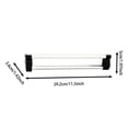 thumbnail image 2 of ZZHZGZ Canada Sale Sliding Rack Heavy Duty Pull Out Garment Organizer for Closet Storage Space Saving Hanger Rail System, 2 of 5