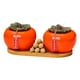 thumbnail image 3 of Tanque de almacenamiento de caqui, pequeño azucarero, portátil, para té, cerámica, cafetera estilo C, 3 of 9