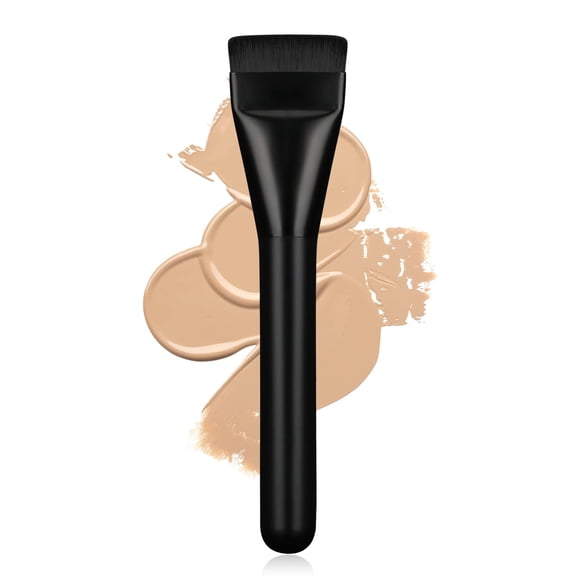 BEAUTYFACTOR Foundation Spatula Brush,Thin Foundation Brush for Liquid Makeup