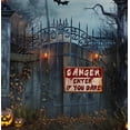 thumbnail image 5 of Halloween Decorations Indoor Horror Room Decor Metal Tin Signs Halloween Party Poster For Home bedroom Outdoor 12x8 Inches Beware Go Back, 5 of 5