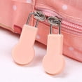 thumbnail image 3 of Tetragonum Bolsa de maquillaje de gran capacidad, impermeable, portátil, bolsa de cosméticos de viaje con asa resistente, color rosa, 3 of 8