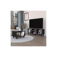 thumbnail image 2 of Pemberly Row Contemporary 2-Piece Living Room Set Engineered Wood Black, 2 of 4