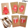 thumbnail image 1 of 150PCS Christmas Gift Tag Creative Lovely Hanging Tag Marking Tag with String, 1 of 10