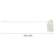 thumbnail image 3 of 100Pcs White Disposable Zip Ties Self locking Tie Suitcase Shoes Bag Label Tag, 3 of 8