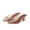 Light brown, variant on Newly Designed Fish-mouth Pleated Chunky Heel Sandals, Women's Casual Crystal Jelly Sandals