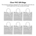 thumbnail image 3 of Bolsas De Regalo Transparentes, Bolsas Prácticas Multifuncionales De Gran Capacidad Para Papel De Regalo De PVC Para Dulces, 3 of 7