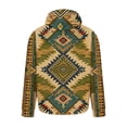 thumbnail image 4 of Feancey Mens Hooded Pullover Ethnic Style Graphic Hoodies for Men Western Aztec Cowboy Sweatshirt Tops with Hood Vintage Pocket Hoodie Daily Sales,Green,M, 4 of 5