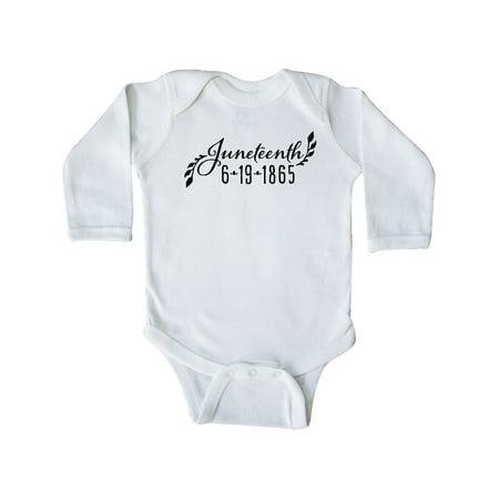 

Inktastic Juneteenth 6-19-1865 Gift Baby Boy or Baby Girl Long Sleeve Bodysuit