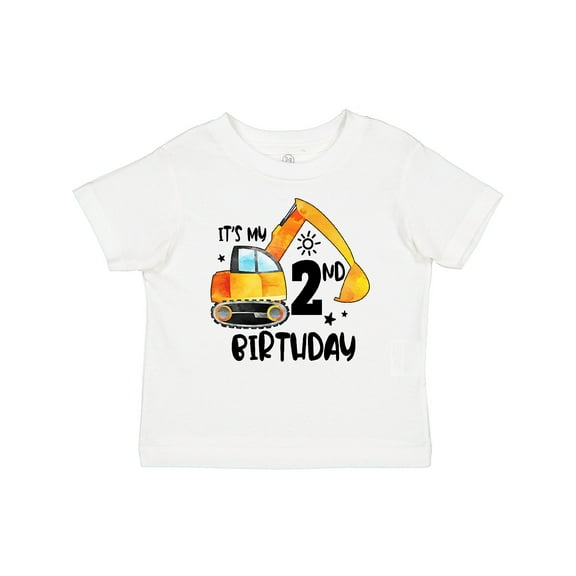 Inktastic Construction Truck It's My 2nd Birthday Boys or Girls Baby T-Shirt