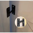thumbnail image 4 of ORUYROP 90 Degree Locking Privacy Lock Sliding barn Door Latch Right Angle Door Clasp cam Lock (Large Black), 4 of 4