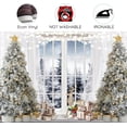 thumbnail image 5 of 7 x 5 ftChristmas Window Photography Backdrop Winter Snow Scene Xmas Tree Gifts Elk Wonderland Background Snowy Forest Merry Christmas Happy New Year Family Holiday Background, 5 of 5