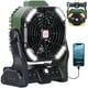 thumbnail image 1 of Ventilador portátil para acampar TDLOL recargable con linterna LED, 1 of 9