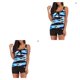 thumbnail image 4 of Soidarity 2 unids/set traje de baño sin mangas para tomar el sol traje de baño de poliéster ropa de playa Type4 NO4, 4 of 6