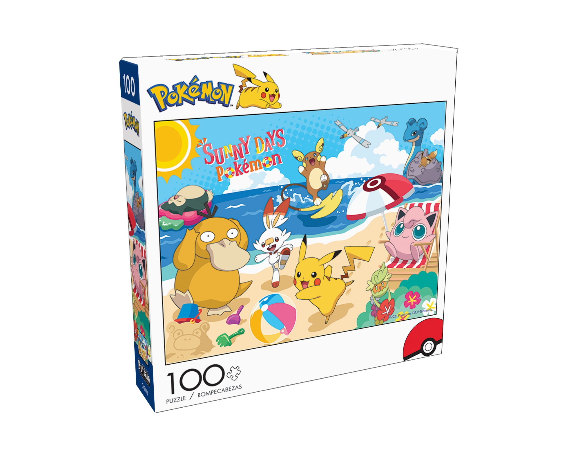  Buffalo Games - Pokemon - Pokemon Alola Region - 100 Piece  Jigsaw Puzzle for Families Challenging Puzzle Perfect for Family Time - 100  Piece Finished Size is 15.00 x 11.00 : Toys & Games