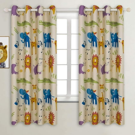 Kids Blackout Curtains - Grommet Thermal Insulated Room Darkening