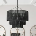 thumbnail image 2 of Aiwen Black Novelty Pendant Light Woven Chandelier Creative Light Fixture, 2 of 8