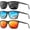 (3 Pack) Black/Ice Blue/Red, variant on KALIYADI Sunglasses Men Sun Glasses Lightweight Classic Polarized Sunglasses for Women and Men With UV Protection