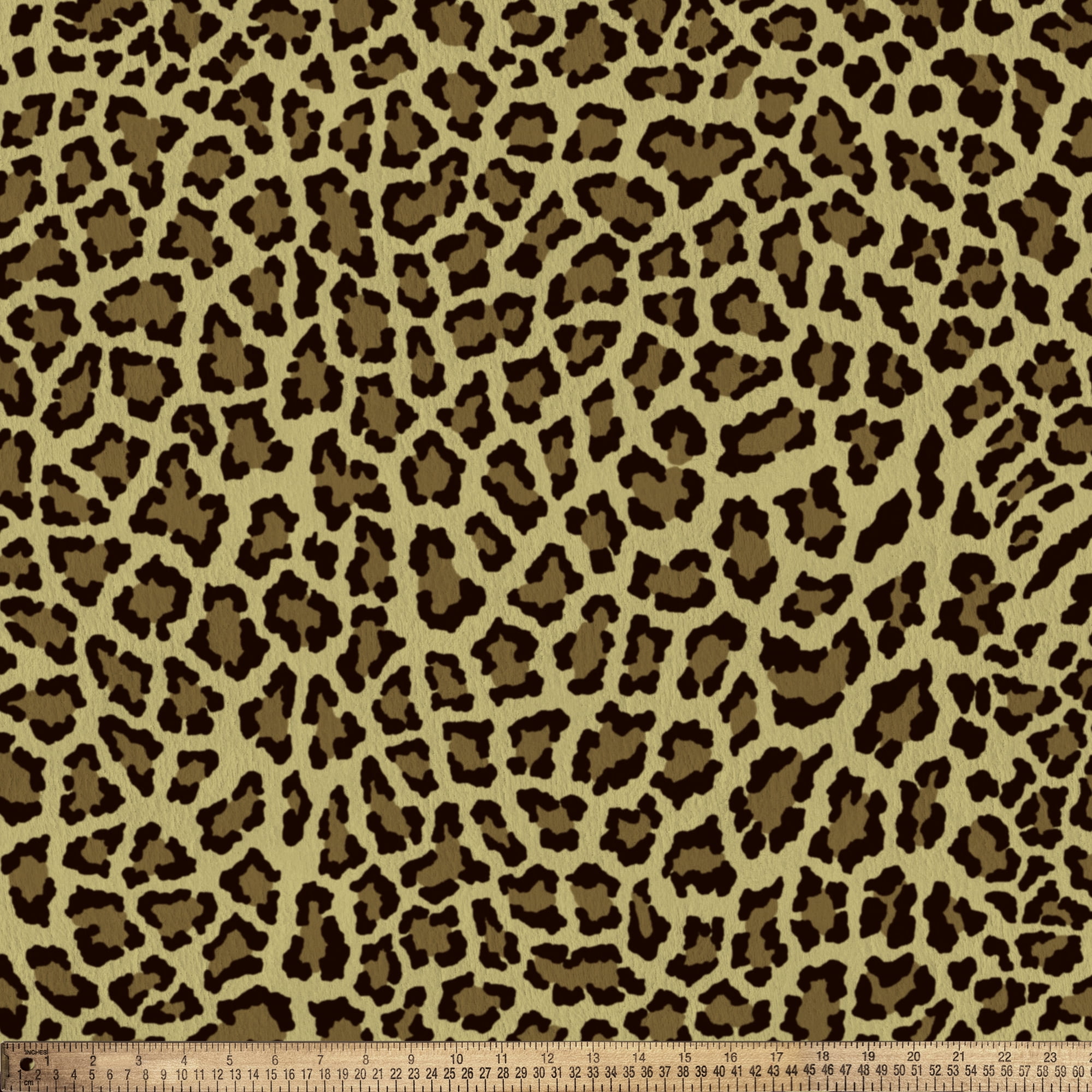 Mainstays 1.5 Yards 100% Polyester Heavenly Plush Leopard, Brown, 60 Wide for Crafts
