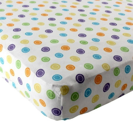 Friends Crib Cover - Luvable Friends Baby Boy and Girl Fitted Pack N Play Sheet - Print Yellow