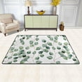 thumbnail image 2 of Dreamtimes Eucalyptus Leaves Area Rug, 36"x24" Watercolor Green Flowers Non-Slip Washable Indoor Door Mat, Absorbent Floor Mat for Bedroom Kitchen Entryway Bathroom, 2 of 7