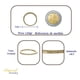 thumbnail image 2 of Anillo Churumbela De Oro De 14k Para Mujer Con Brillantes, 2 of 4