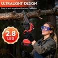 thumbnail image 5 of UNTIMATY Mini Chainsaw 6 Inch, 21V Cordless Electric Chainsaw with 2 Batteries & 2 Chains, Safety Lock, Handheld Chain Saw for Tree Trimming Wood Cutting Pruning, 5 of 8