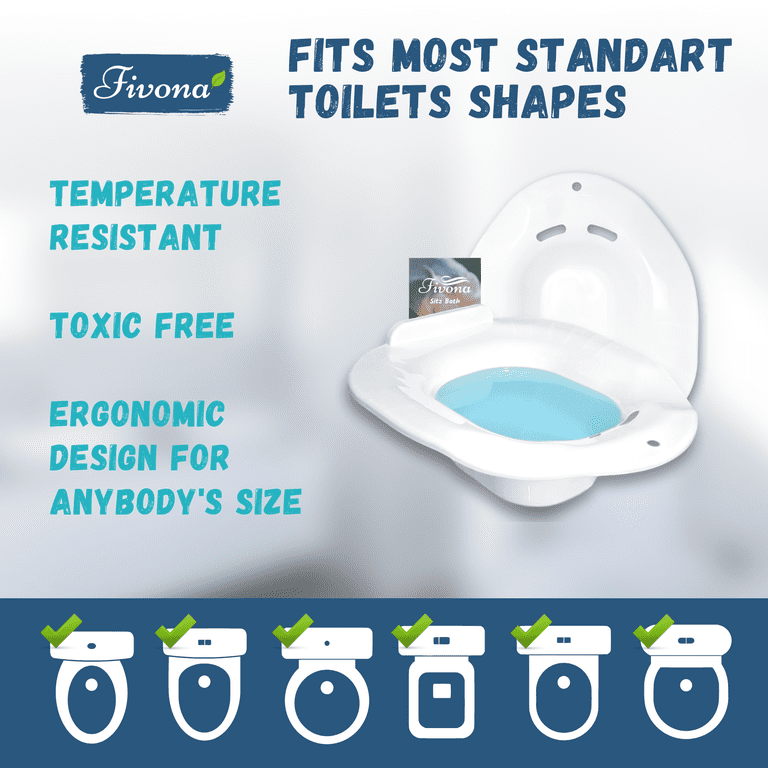 Sitz Bath For Toilet Seat Foldable Design Perfect For Postpartum Care Yoni Steam For Soothing And Re