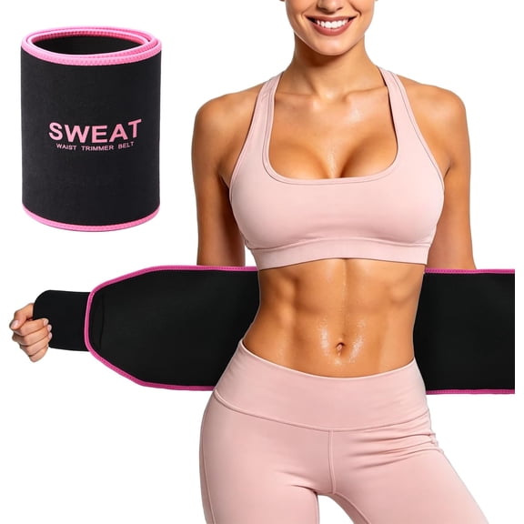 MANIFIQUE Waist Trainer for Women & Men Sweat Band Waist Trimmer for Training & Working Out