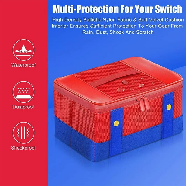 Grand étui de protection de transport sac de rangement de voyage Compatible  pour Nintendo Switch Oled Console Pro contrôleur 