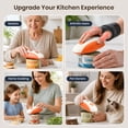 thumbnail image 6 of Moreblue One-Touch Automatic Electric Can Opener, USB-C Rechargeable Can Opener Smooth Edge, Hands-Free Countertop Electric Can Opener for Seniors, Arthritis, Weak Hands, Kitchen Gadget Gift（Orange）, 6 of 8