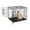 23.62x17.52x19.29 inches, variant on 24/48 Inch Dog Crate, Portable Dog Crate with Slide Out Tray, Top & Front Door, Folding Small Critter Cage for Dog, Cat, Bunny, Ferret, Chinchilla, Cat, Rat