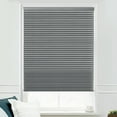 thumbnail image 2 of MOOD Blackout Cellular Shades | Luxury meets function | Cordless, Extra Large 1.5 Inch Cells, Insulation, Acoustic Comfort | Honeycomb Blinds for Windows | Storm | 33.5" Width x 60" Height, 2 of 7