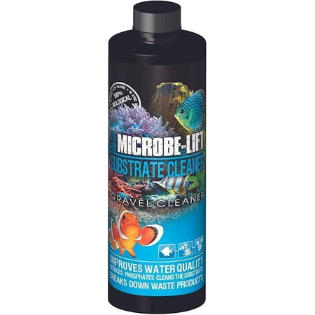 MICROBE-LIFT Professional Gravel & Substrate Cleaner for Freshwater and Saltwater Tanks, 4oz