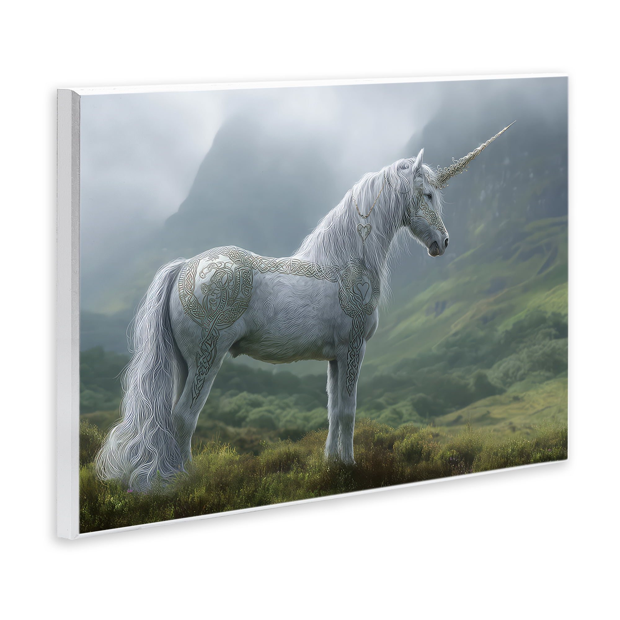 Stupell Industries Elegant Celtic Unicorn Wall Plaque Art, design by The Wands Want