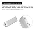 thumbnail image 5 of Belt Buckle End Tips, 17mm Ribbon Crimp Clasps for DIY Silver Tone 50Pack, 5 of 6