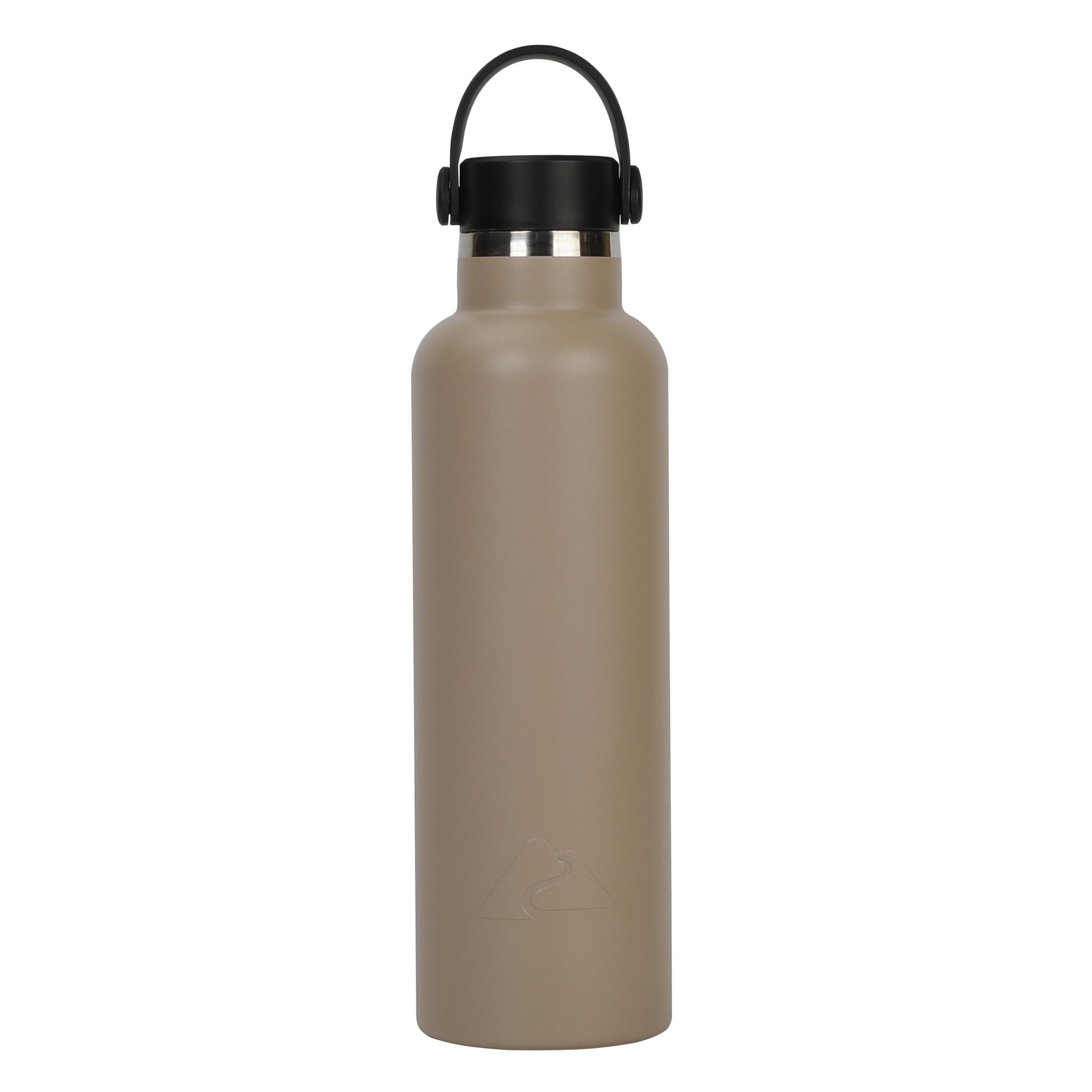 Ozark Trail 24 oz Stainless Steel Insulated Loop Carry Water Bottle, Tan