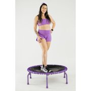 JumpSport 350 PRO Fitness Trampoline, Cardio Workout Equipment, 39 Inch, Purple