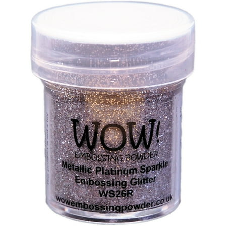 WOW! Embossing Powder 15ml-Metallic Platinum Sparkle