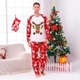 thumbnail image 3 of Baikeli Pyjamas de Noël pour la Famille, Ensemble de Pyjamas Assortis avec Graphique Drôle d'Orignal et de Cerf, Doux, à Carreaux Rouges et Noirs, Manches Longues, Tenue de Nuit, 3 of 5