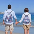 thumbnail image 5 of Sikiie Nautical Anchors Drawstring Backpack Drawstring Bags, Draw String Back Bag for Sports, Gym, Travel, Swimming, Beach-Small, 5 of 6