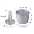 thumbnail image 2 of 4-inch hollow chiffon live bottom cake mold, 2 of 8