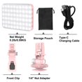 thumbnail image 1 of Portable 60 LED Selfie Light with a 2200Mah Rechargeable Battery, Featuring a Clip-On Design, CRI 97+, And Three Lighting Modes for Photography, Makeup, And Video Calls on Phones And Webcams., 1 of 14