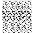 thumbnail image 3 of Ambesonne Butterfly Shower Curtain, Monochrome Bug Design, 69"Wx84"L, White and Black, 3 of 3