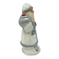 thumbnail image 3 of Pinnacle Peak Trading Ino Schaller White Glitter Santa with Bag of Apples German Paper Mache, 3 of 7