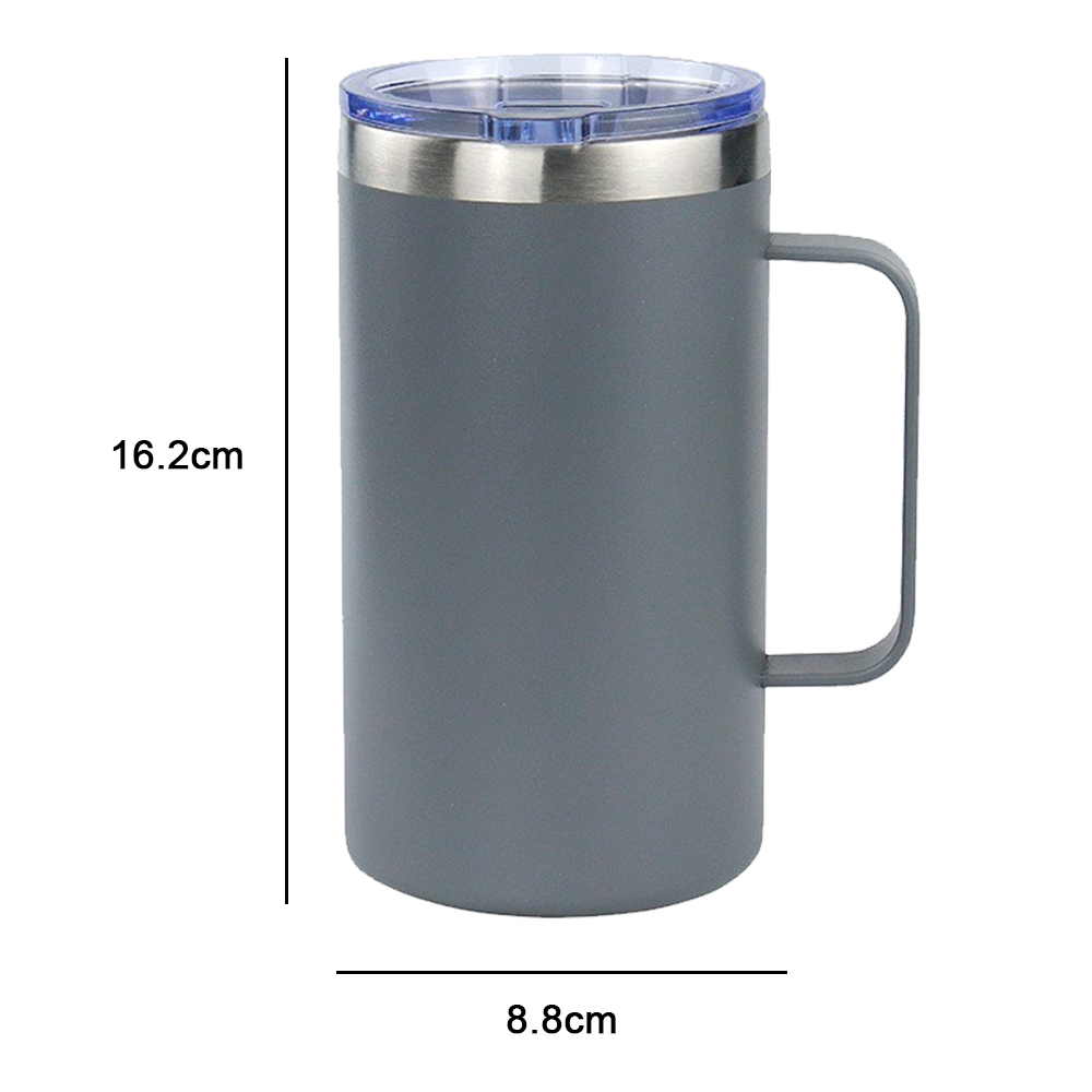 32 Oz Vacuum Insulated Tumbler with Handle,Stainless Steel Travel Cup with  Lid a 744759709547